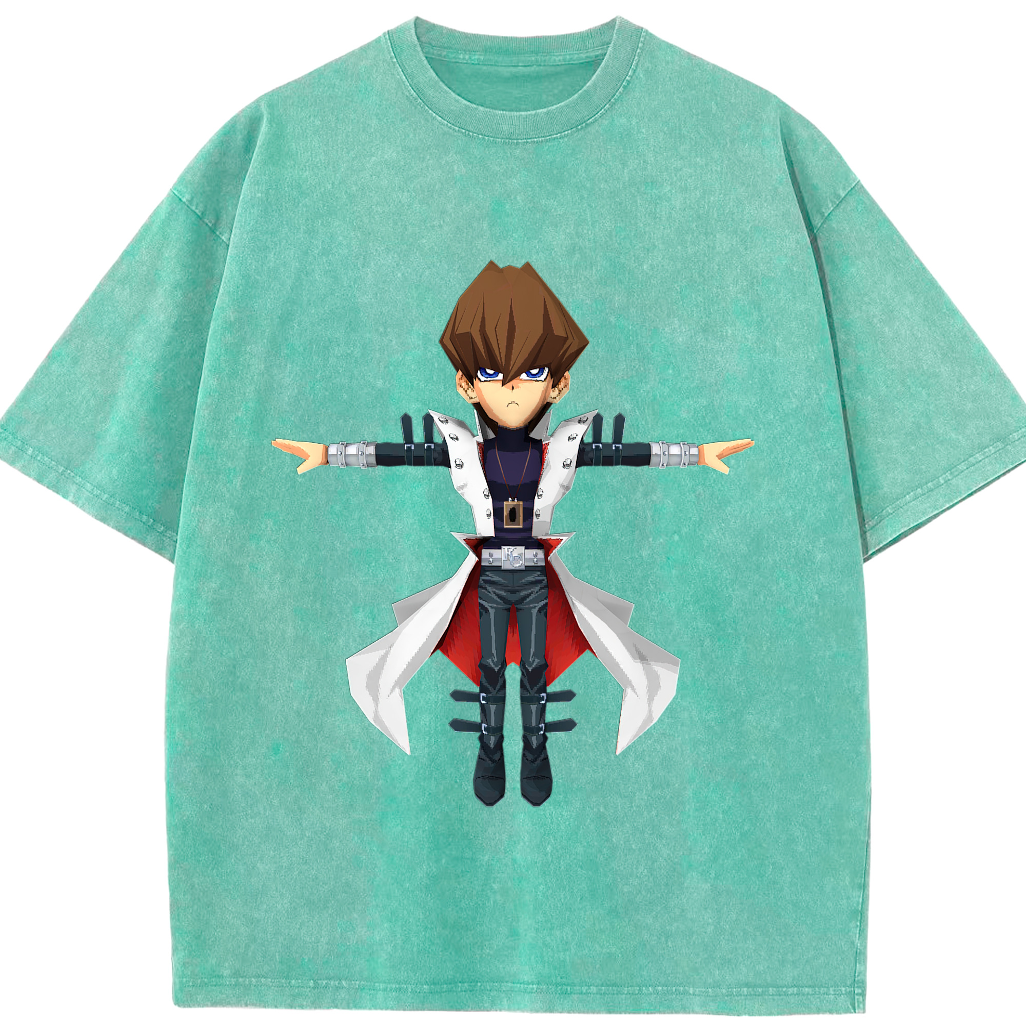 （画像用） 遊☆戯☆王 Yu-Gi-Oh! 綿100% ヴィンテージ風 半袖Tシャツ（フロントプリント）